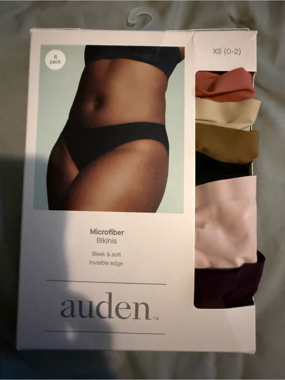 auden Microfiber Bikini Panties - Mauve, Cream, Olive, Black, Blush, Plum